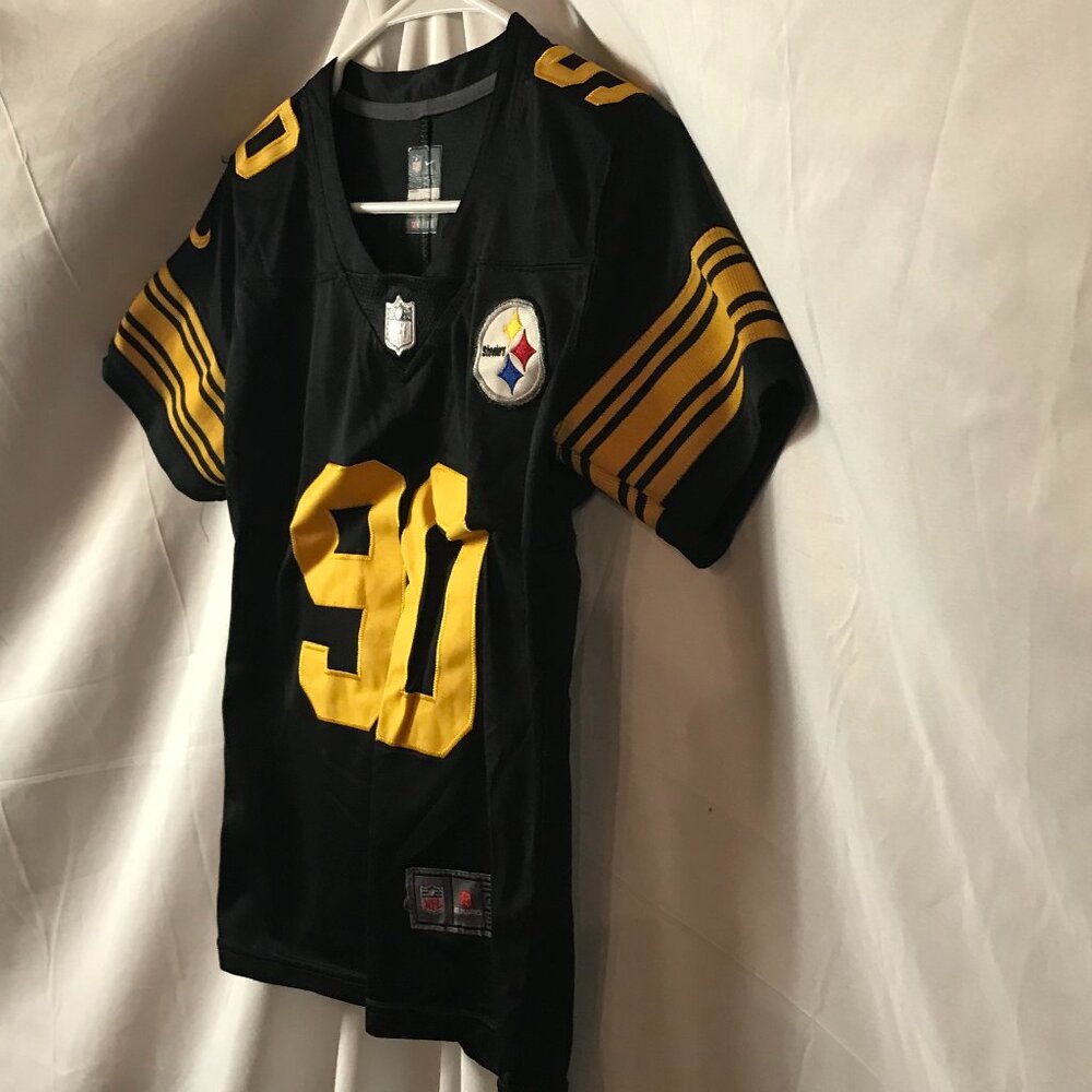 Nike Pittsburgh Steelers Watt #90 YOUTH NFL Activewear Athletic Sport Cut Jersey - Picture 4 of 6